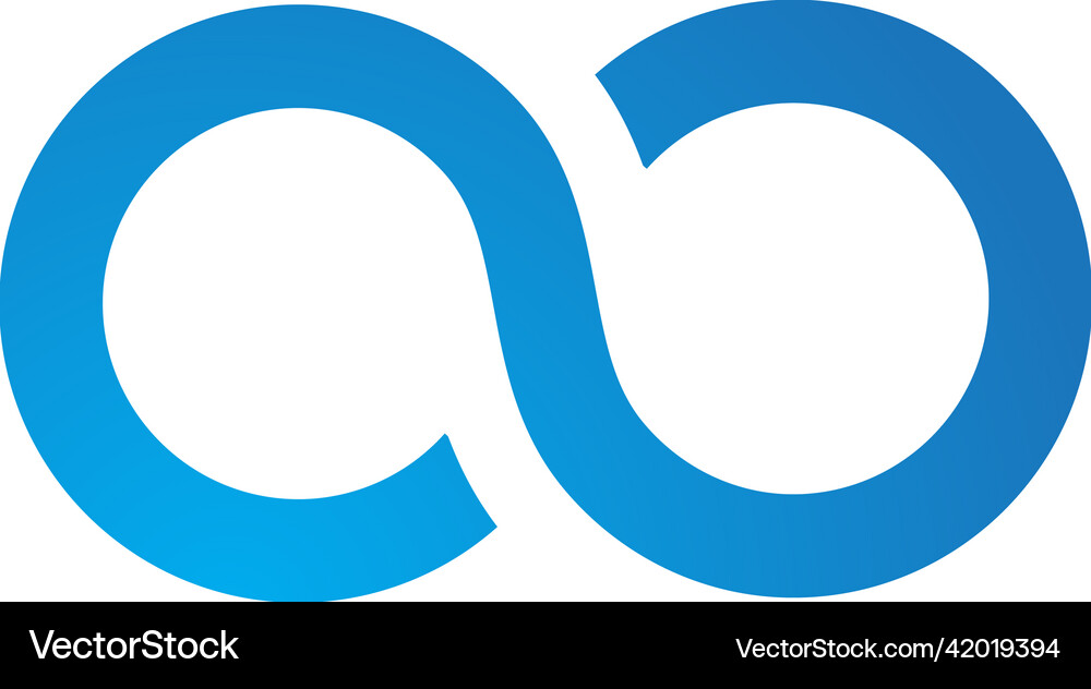 Infinity logo Royalty Free Vector Image - VectorStock