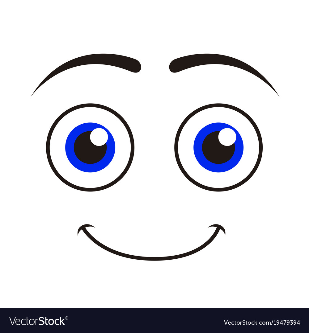 Isolated happy emoticon Royalty Free Vector Image