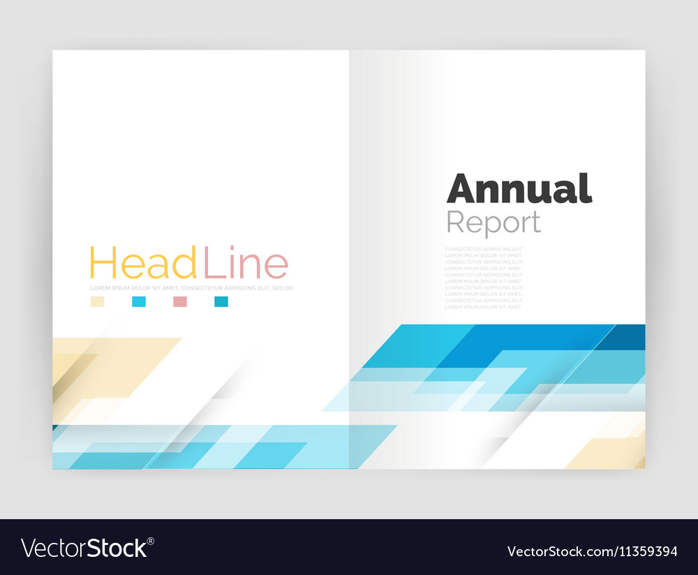 Modern geometric templates business flyer Vector Image