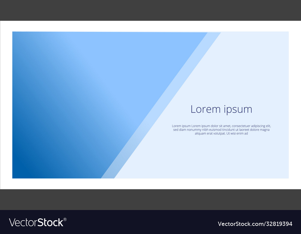 Page presentation layout design template document vector image Page presentation layout design template document