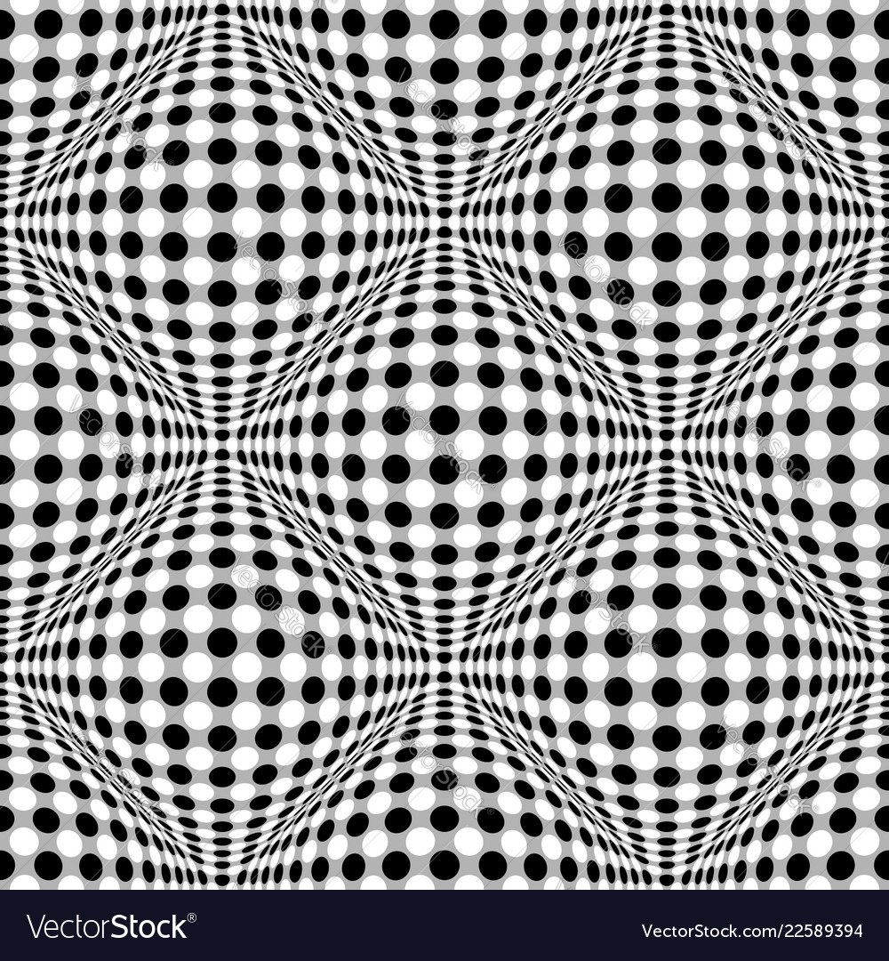 Seamless 3d dotted pattern with bulging vector image Seamless 3d dotted pattern with bulging
