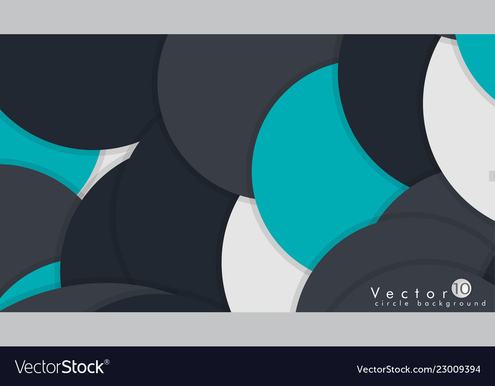 Simple and colorful circles background design vector image Simple and colorful circles background design