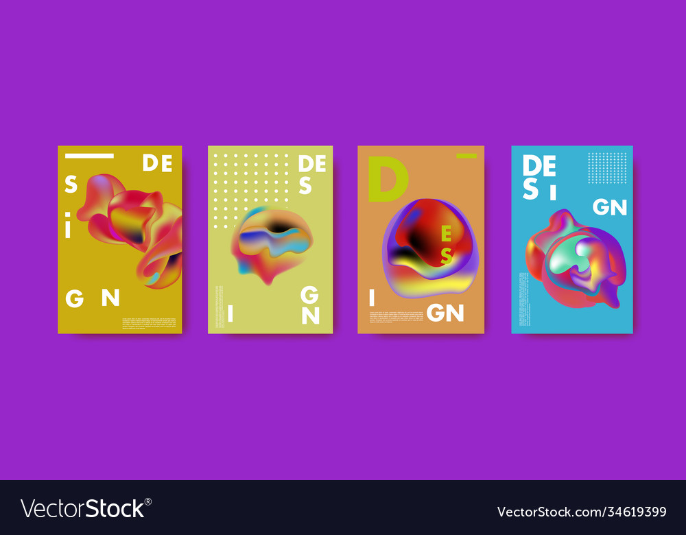 Abstract colorful liquid and fluid pattern Vector Image Abstract colorful liquid and fluid pattern