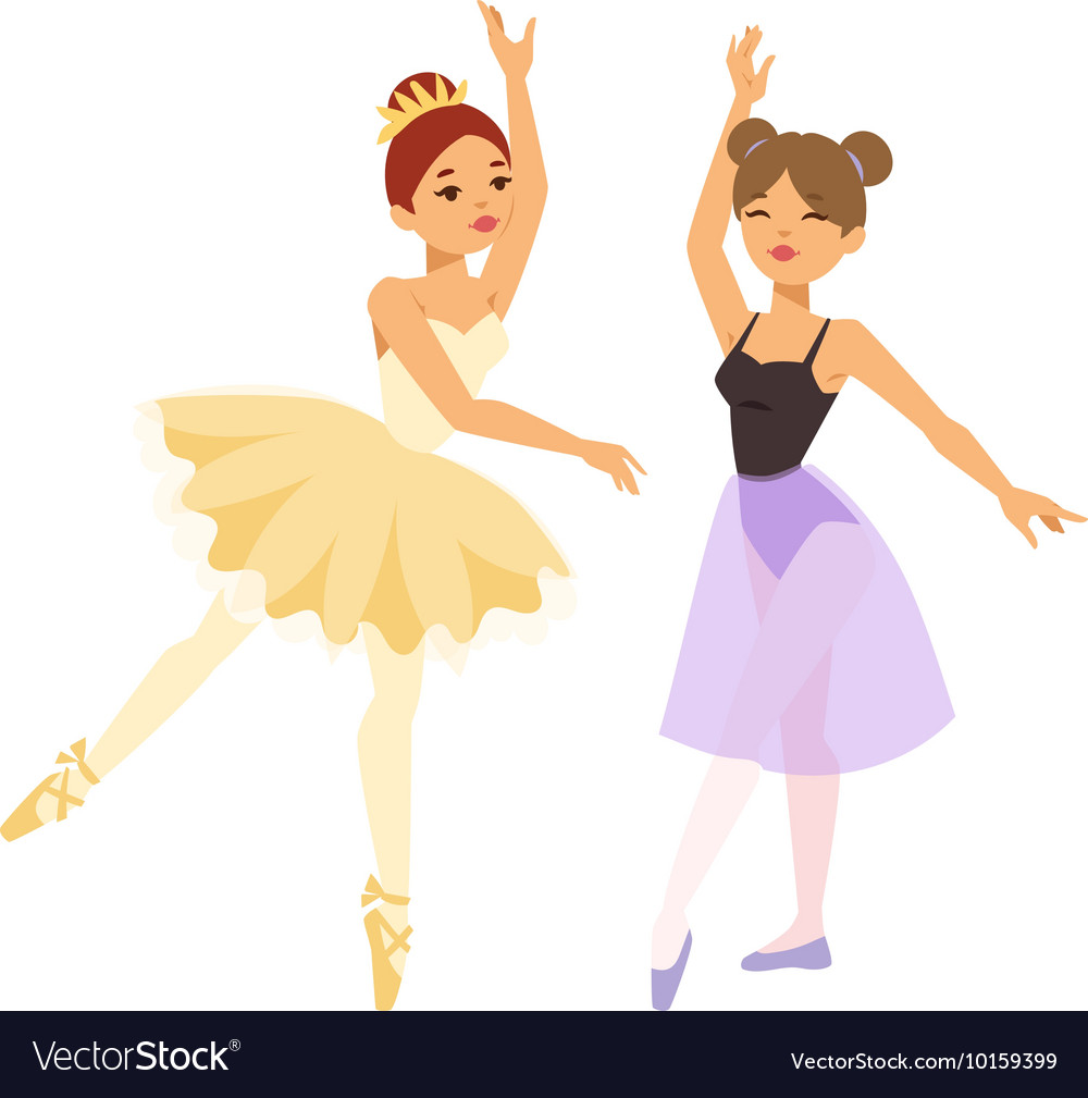 Ballerina Dancer Girl Royalty Free Vector Image 5358