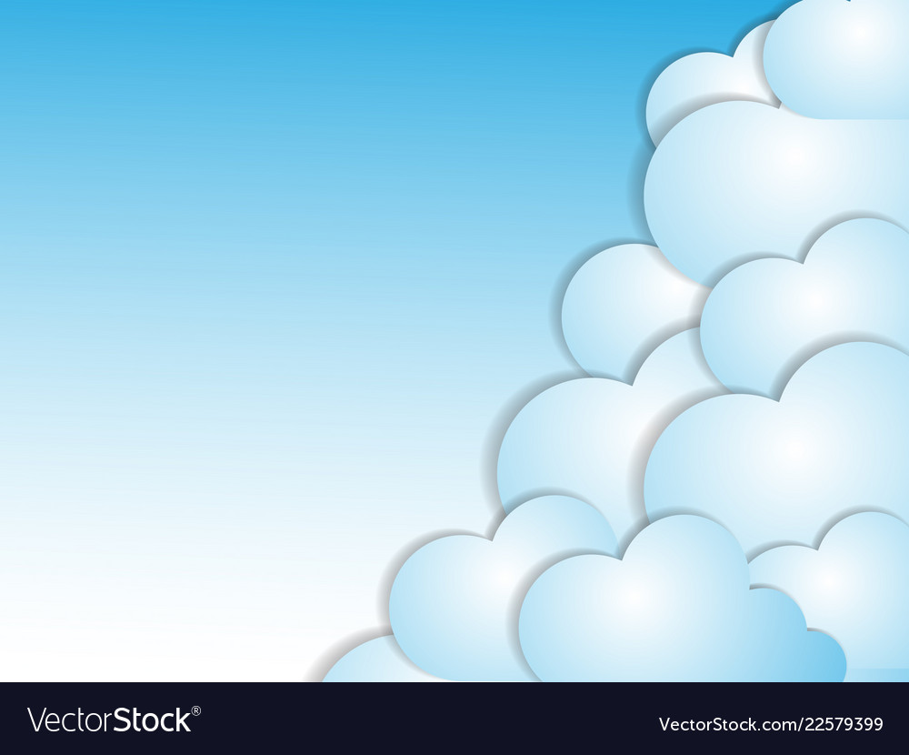 Cloud computing background vector image Cloud computing background