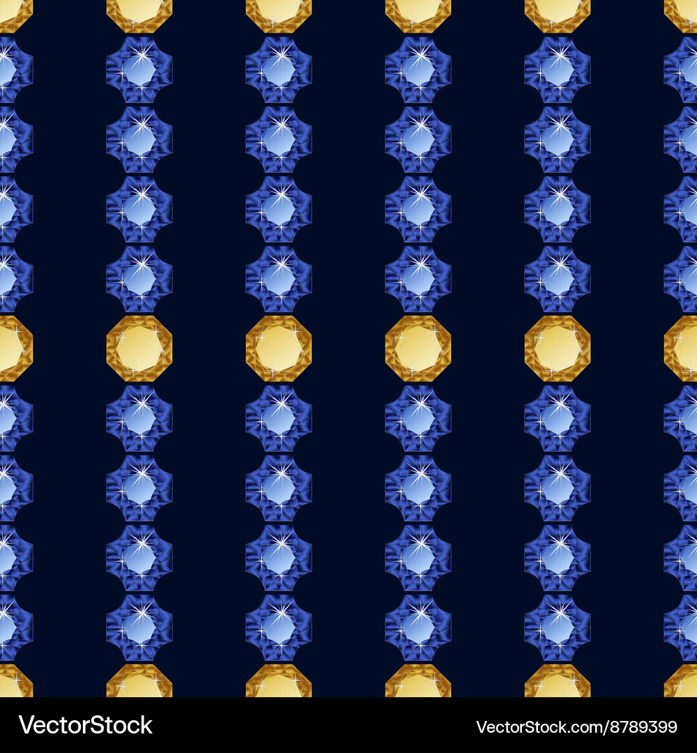 Diamonds seamless pattern Royalty Free Vector Image