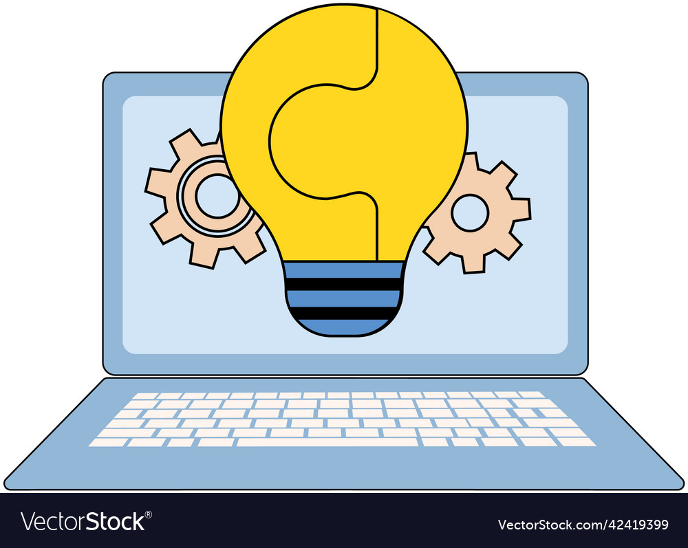 Technical support computer service and search vector image Technical support computer service and search