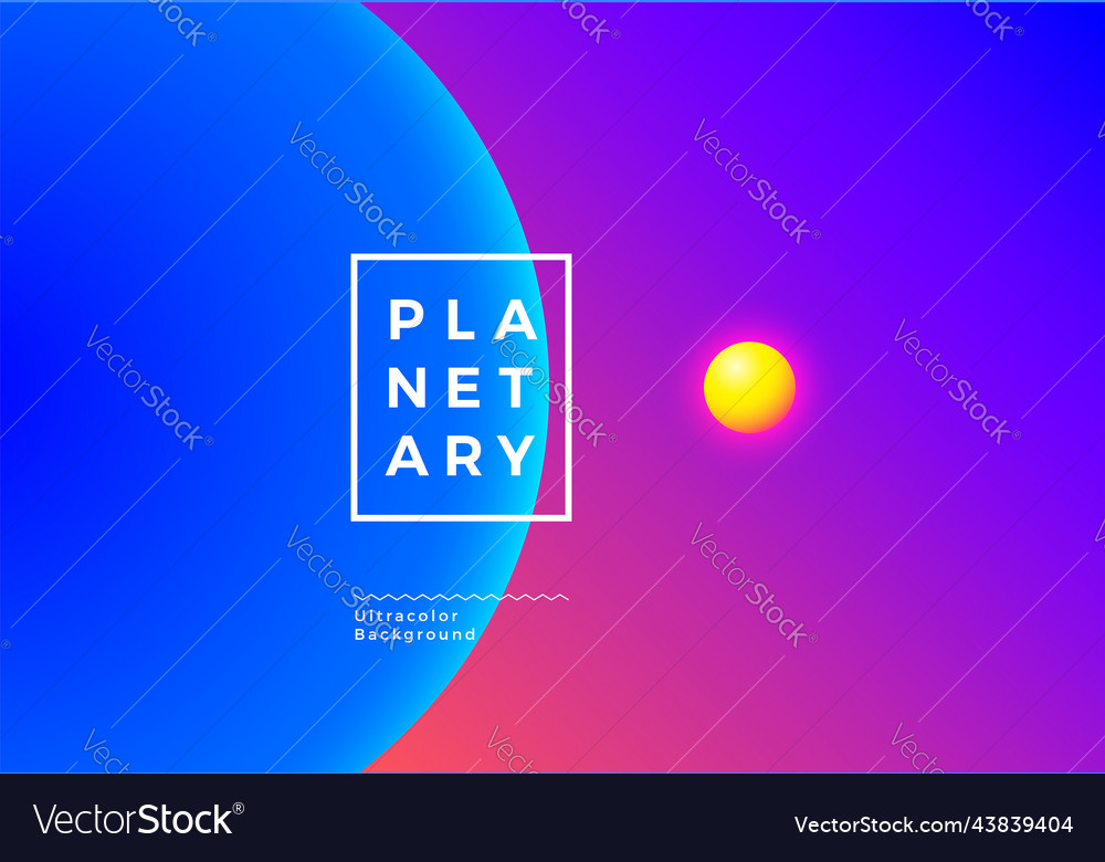 Abstract background with planets in space Vector Image Abstract background with planets in space