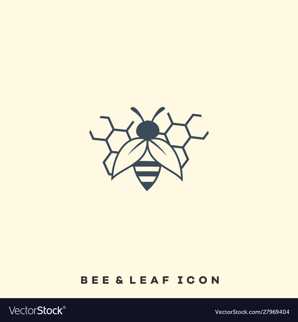 Bee Silhouette Design Template