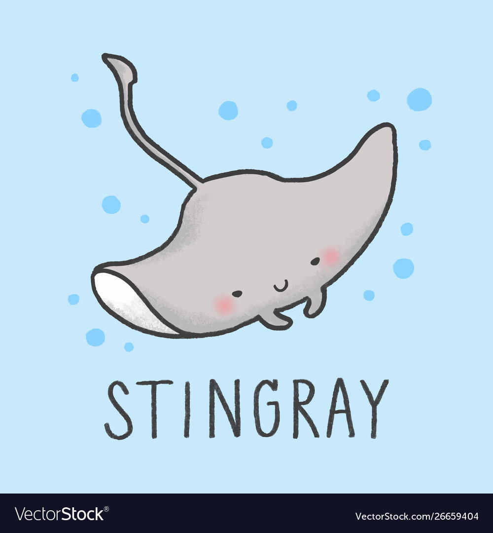 Cute Stingray Drawing