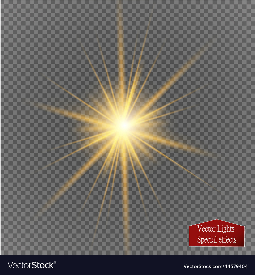 Glow light effect star burst with sparkles Vector Image Glow light effect star burst with sparkles