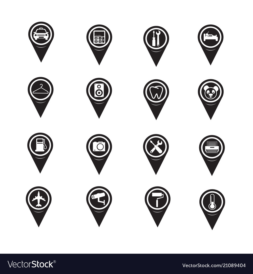 Map Pointer Icons - Navigation Set
