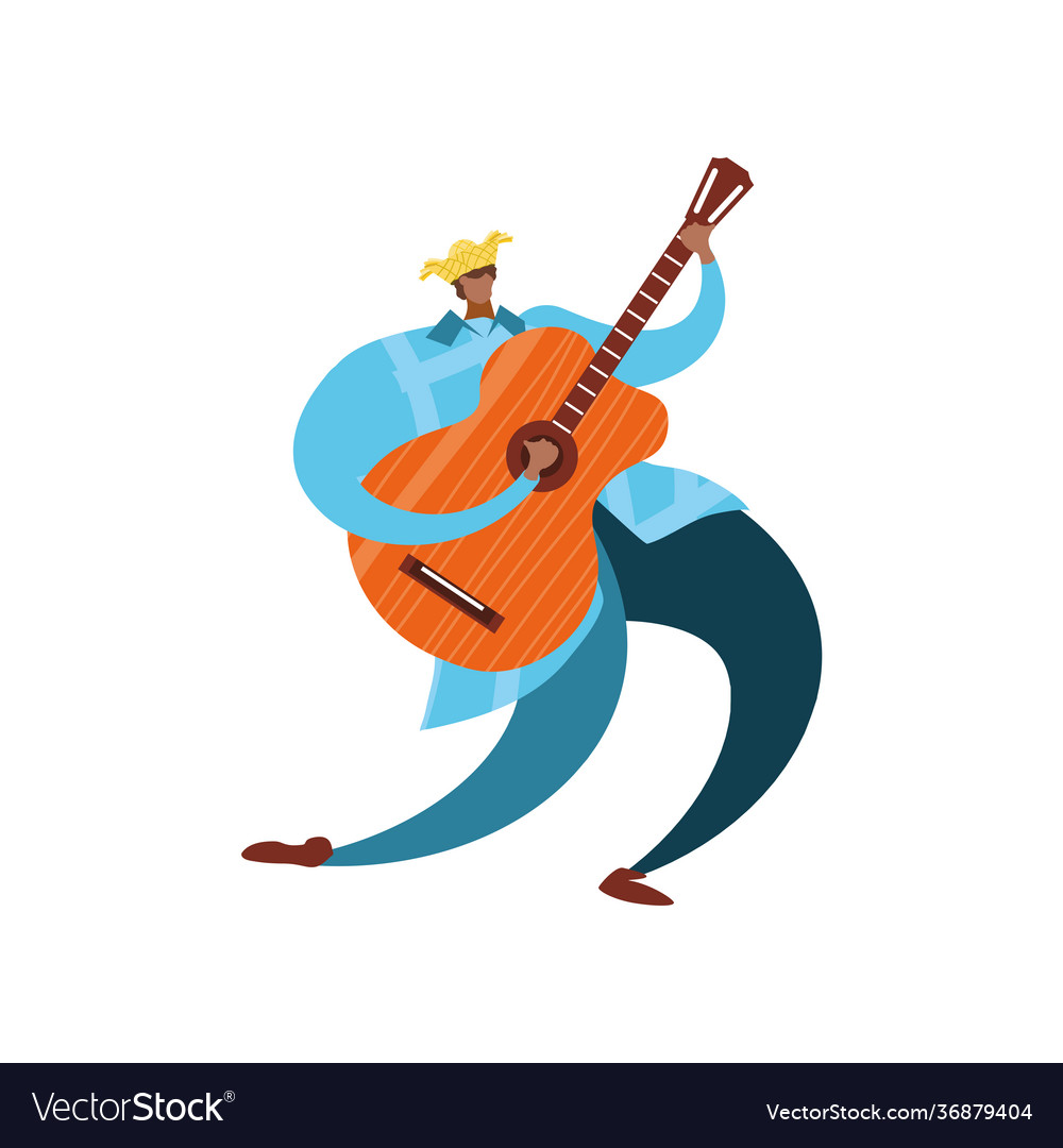 Musician playing guitar