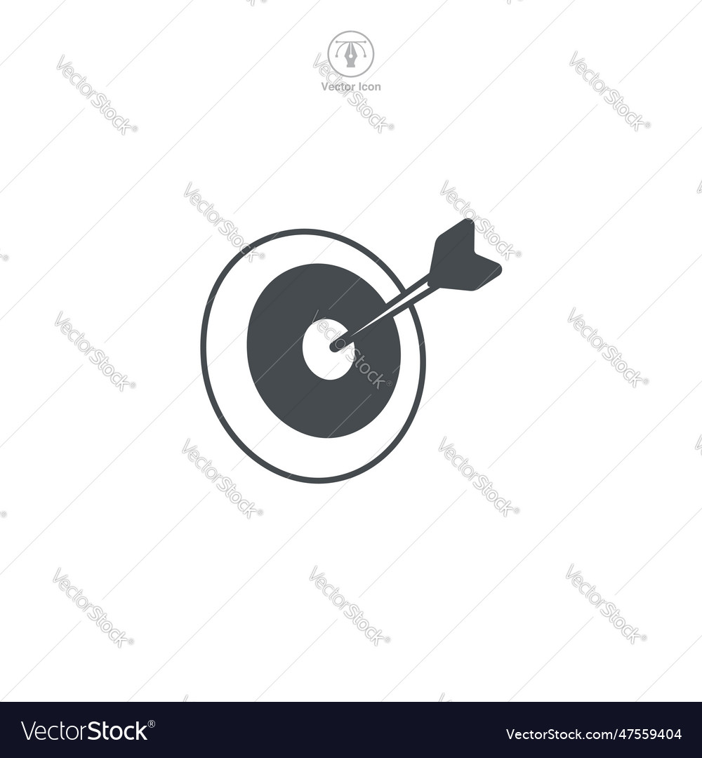 Sleek of a target icon representing goal-setting