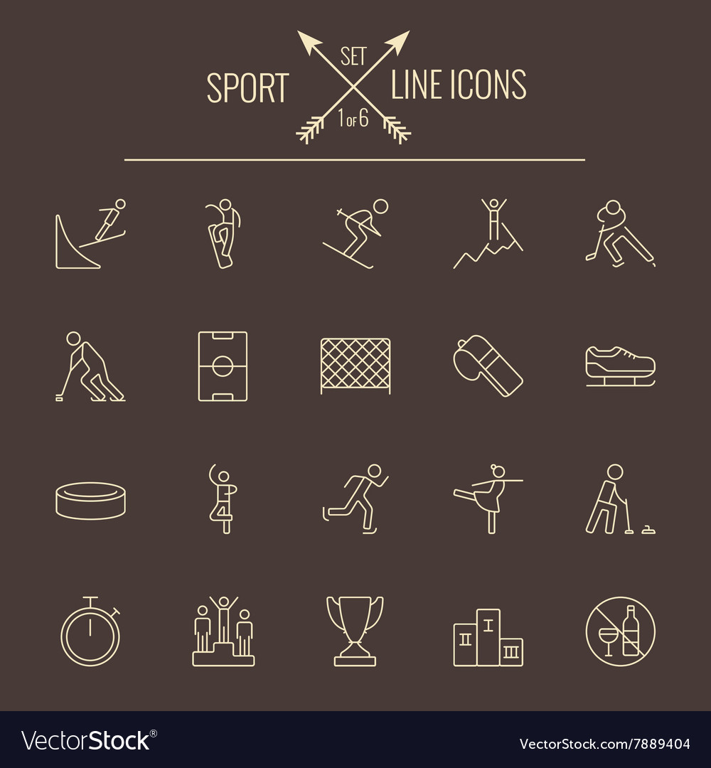 Sport icon set