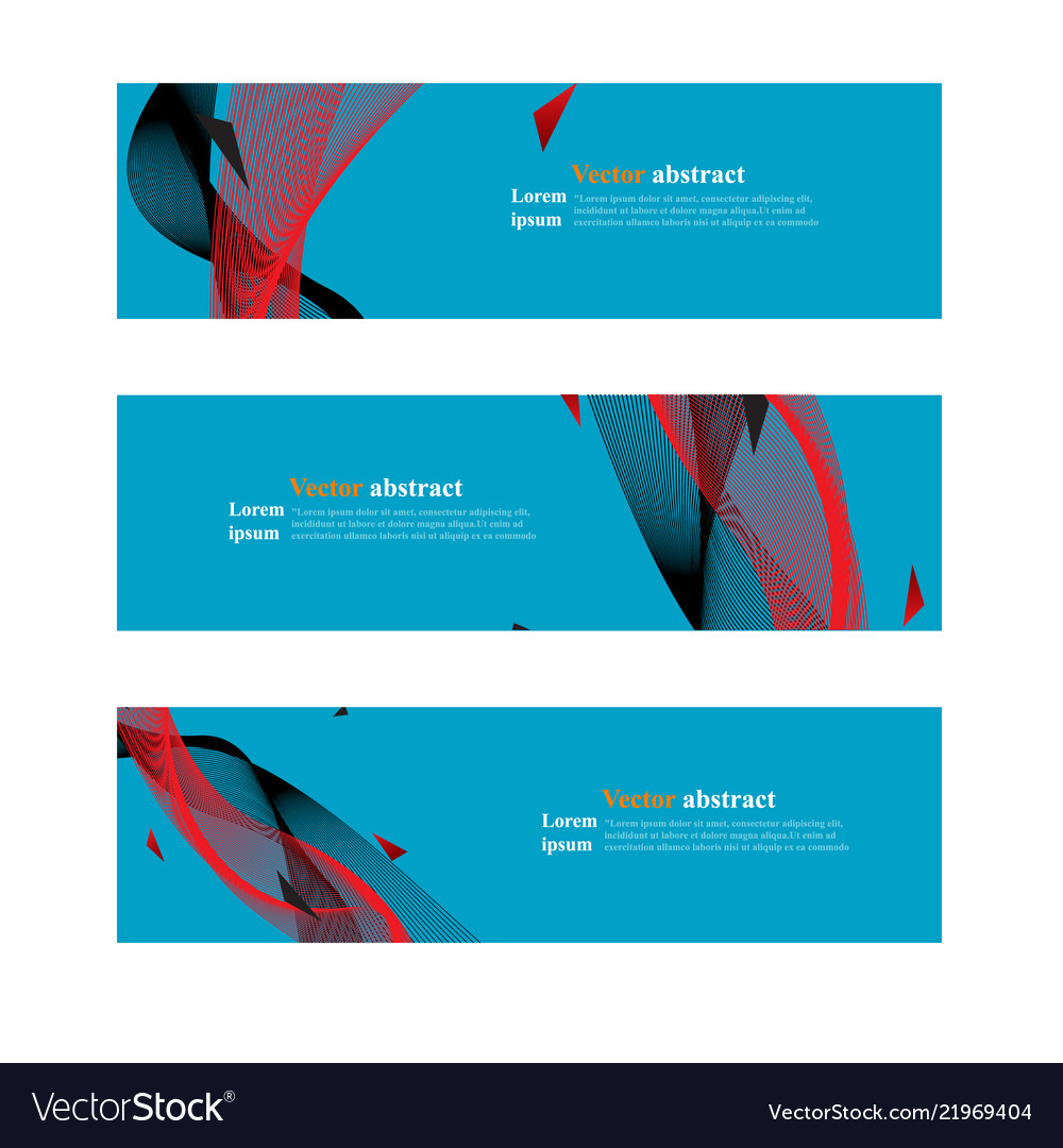 Website header or banner web set abstract