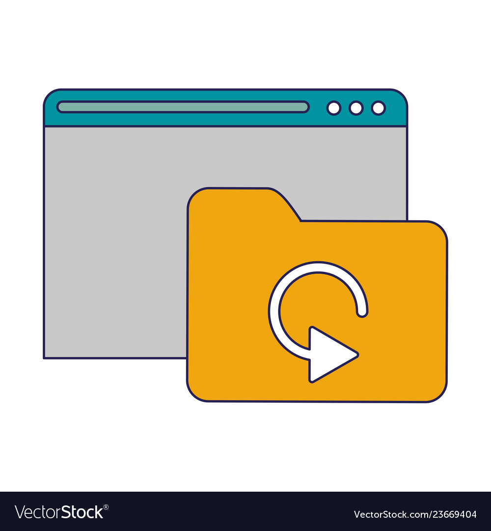 Website with folder technology