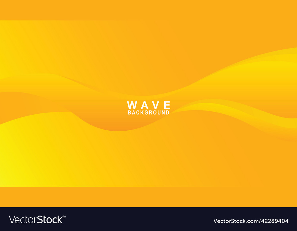 Yellow wave layer shape zigzag pattern concept