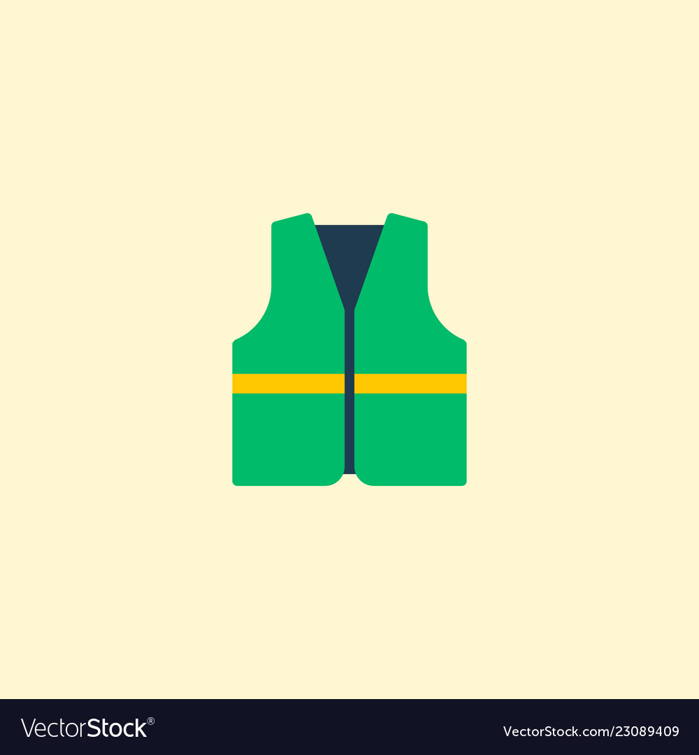 Reinigungsjacke Icon flaches Element