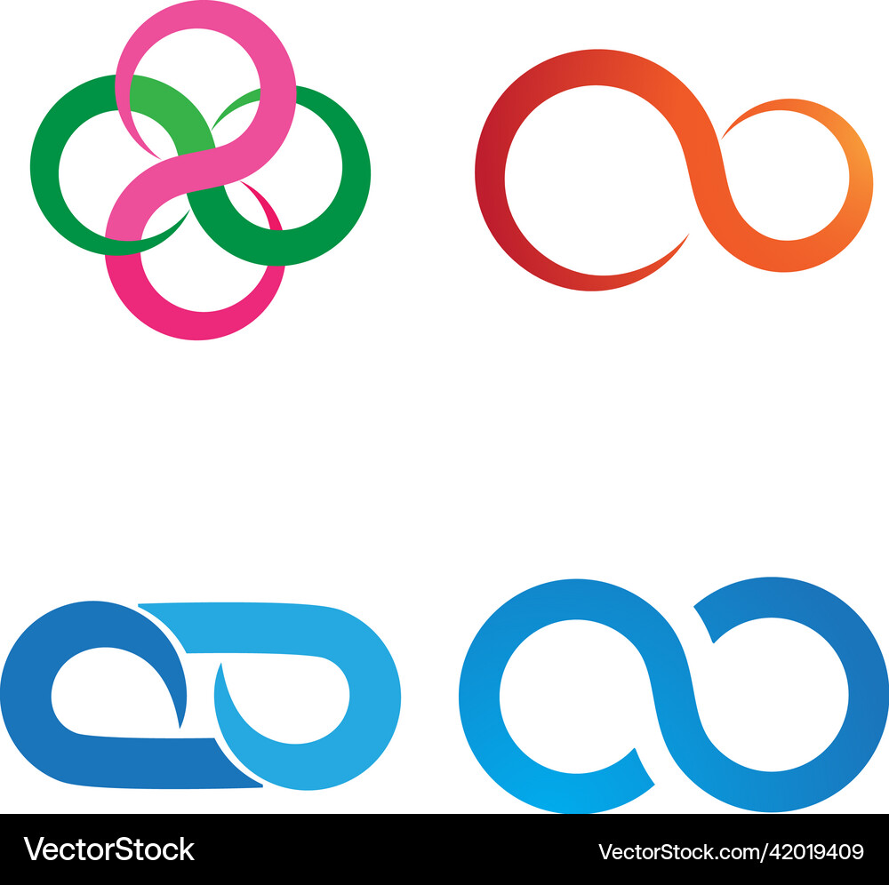 Infinity logo Royalty Free Vector Image - VectorStock