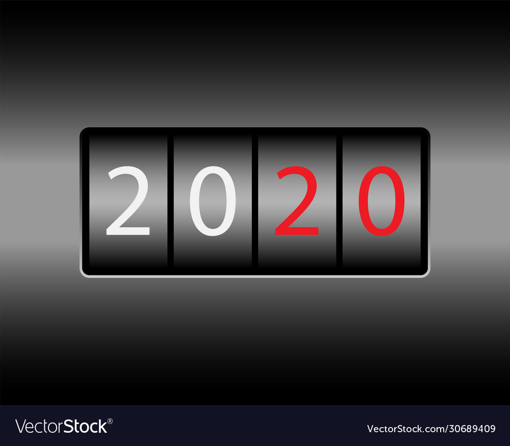 Odometer with numbers 2020 new