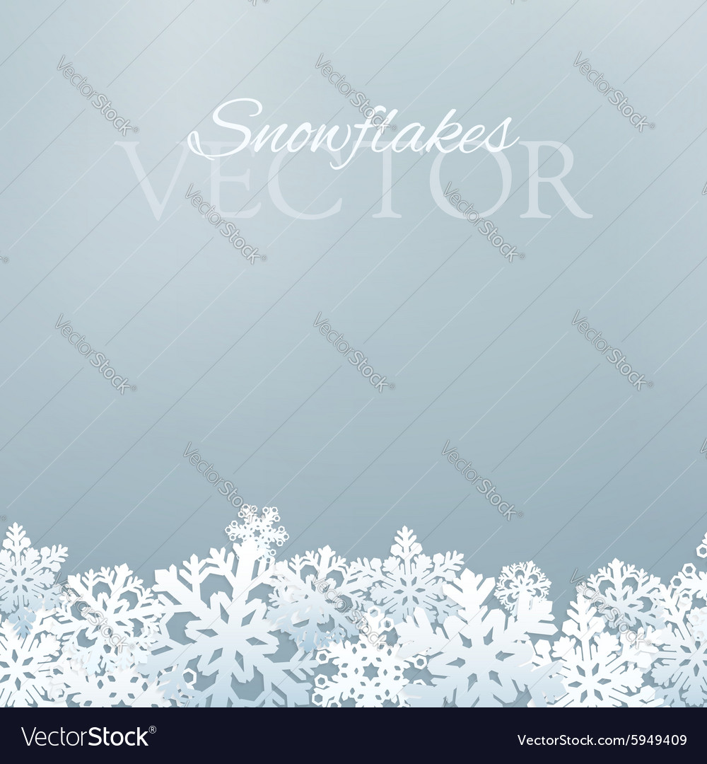 Snowflakes Design Royalty Free Vector Image - Vectorstock