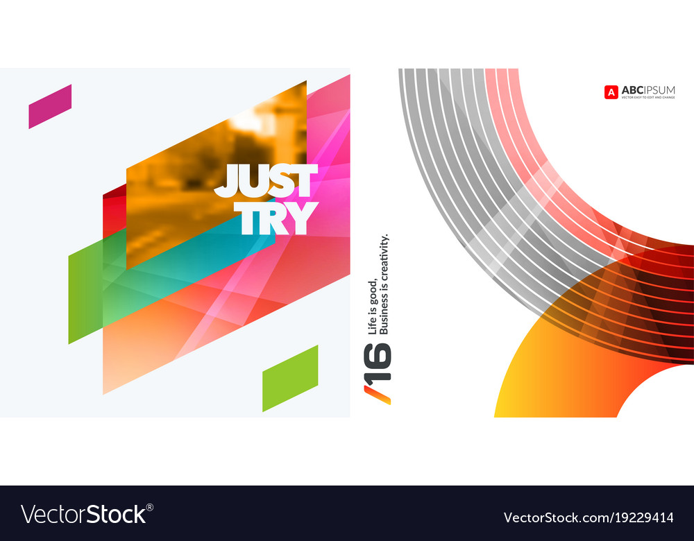 Abstract design elements for graphic layout