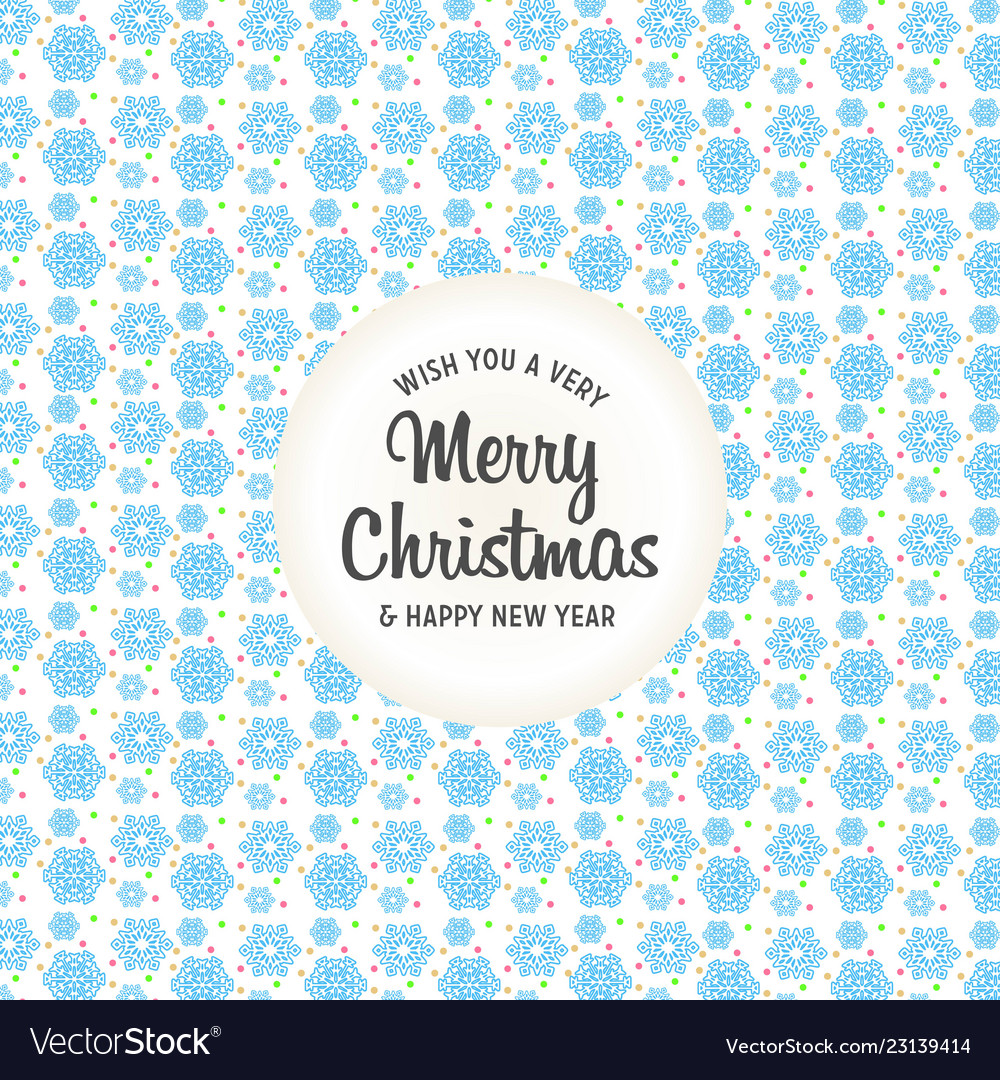 Christmas design with background pattern Vector Image Christmas design with background pattern