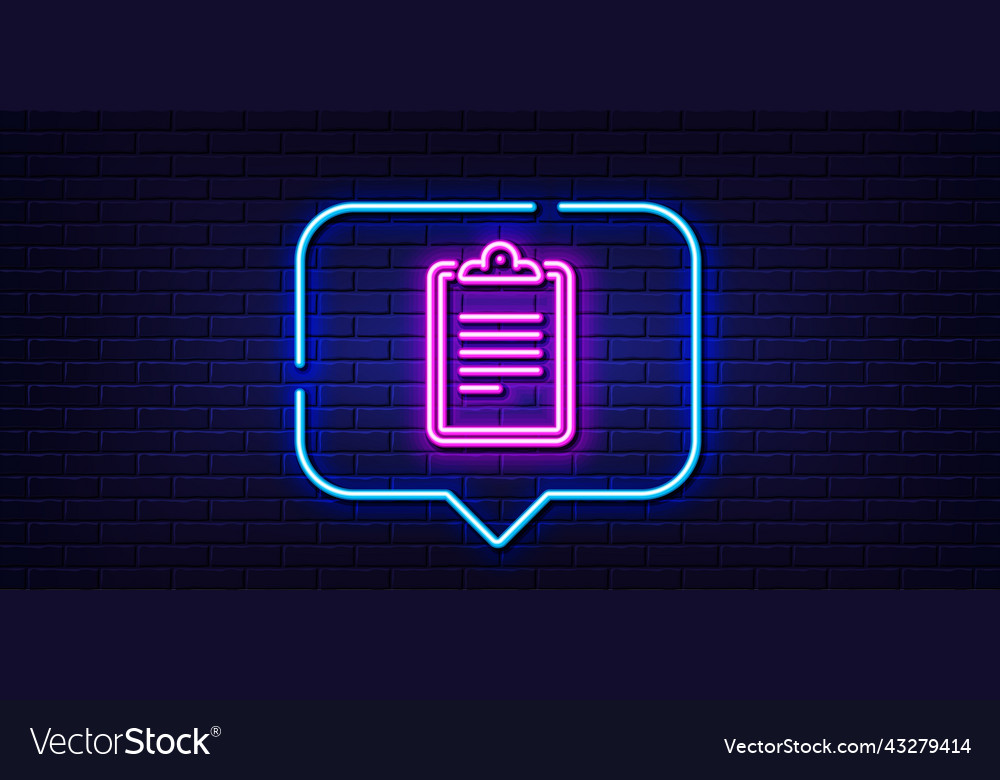 Clipboard document line icon agreement file sign