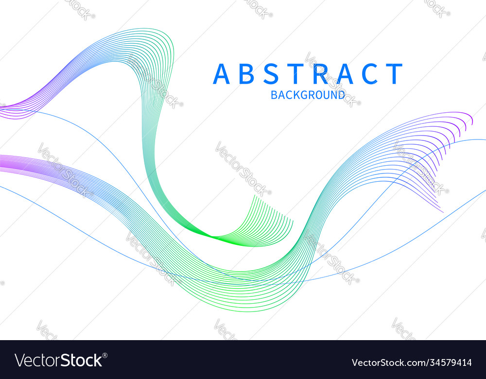 Colorful Wavy Lines Abstract Background