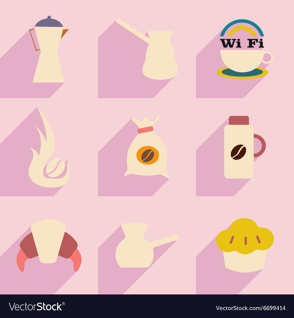 Flat with shadow concept and mobile application