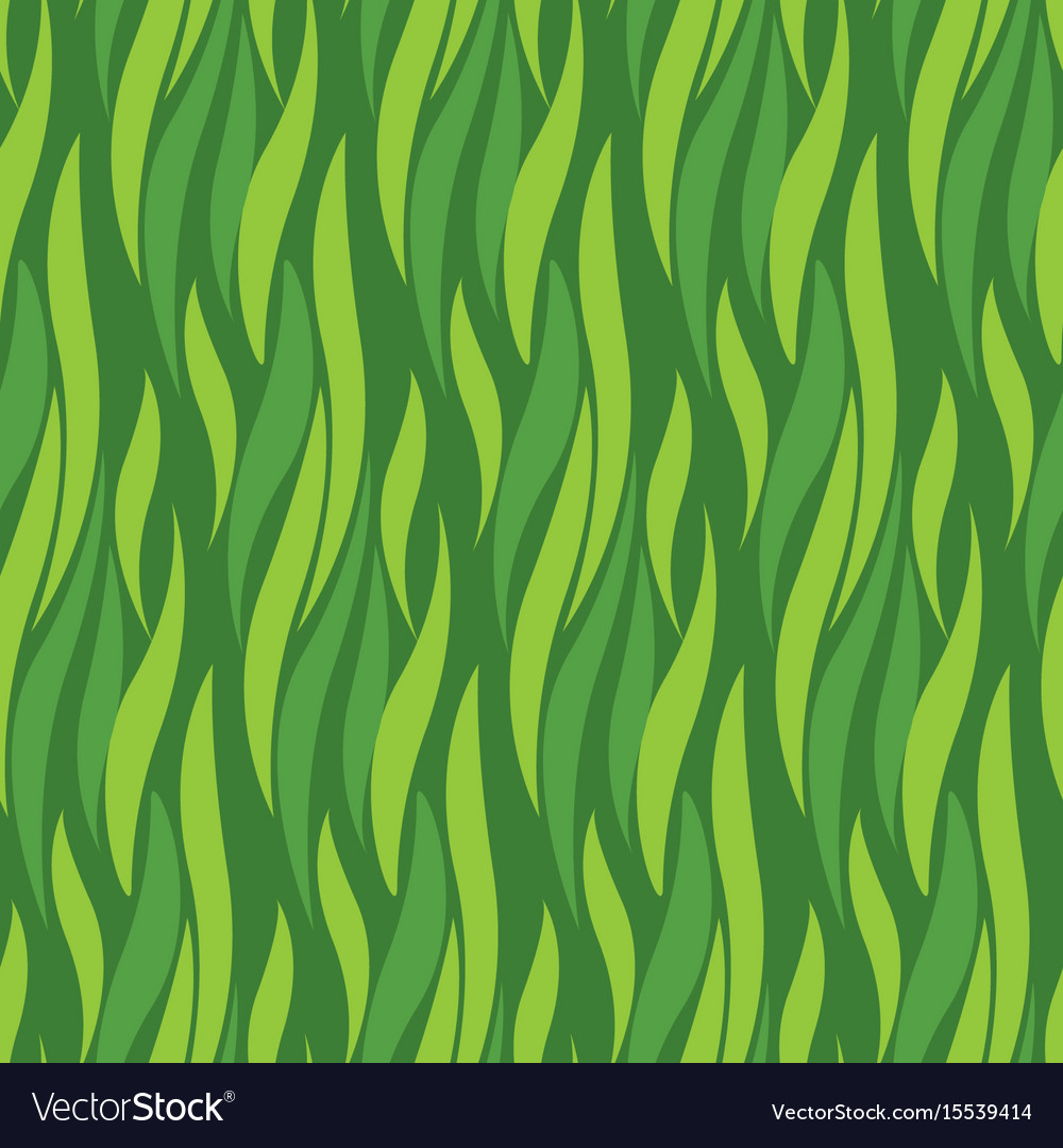 Green wave seamless pattern