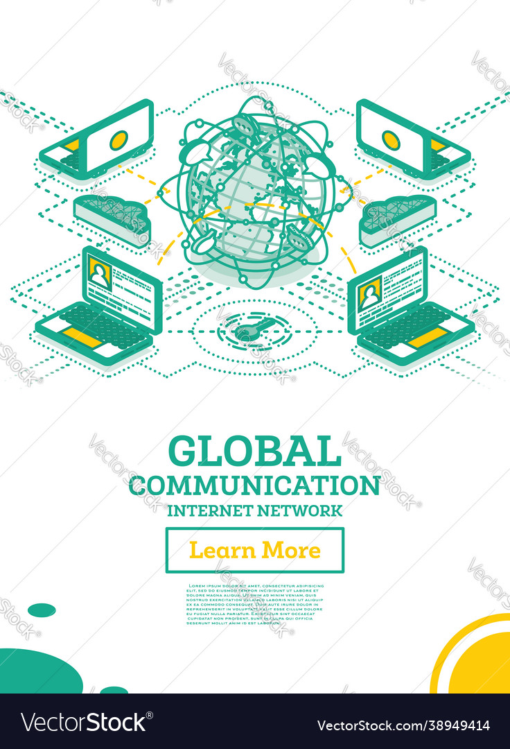 Isometric global communication network