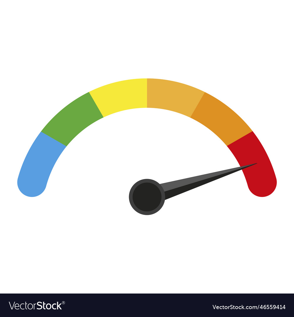 Speed dial indicator high stock image eps vector image Speed dial indicator high stock image eps