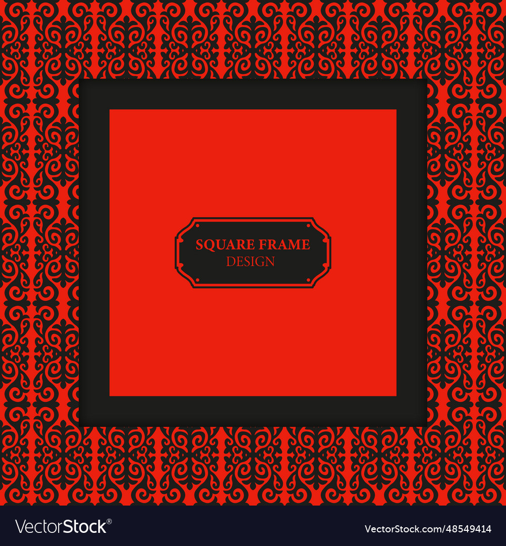 Template for your design with ornamental elements