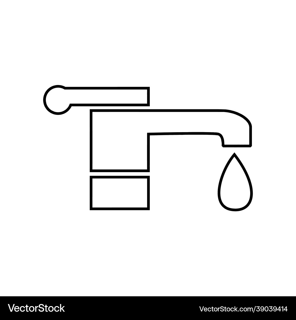 Water faucet icon Royalty Free Vector Image - VectorStock