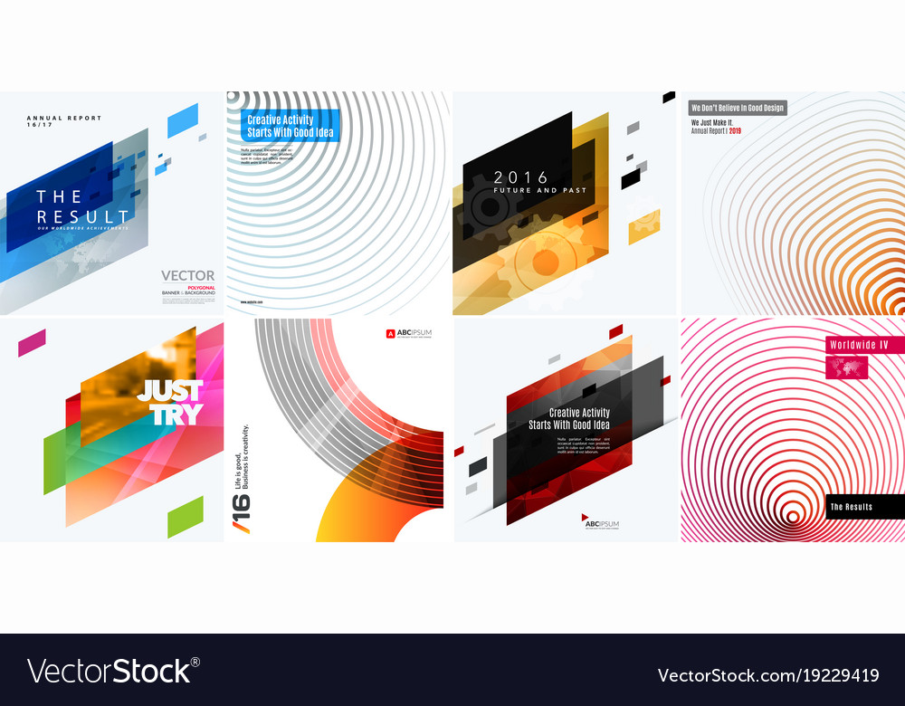 Abstract design elements for graphic layout