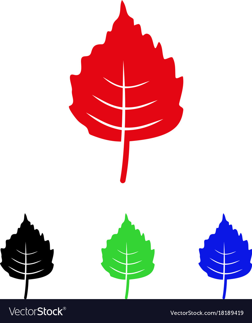 Birch leaf icon