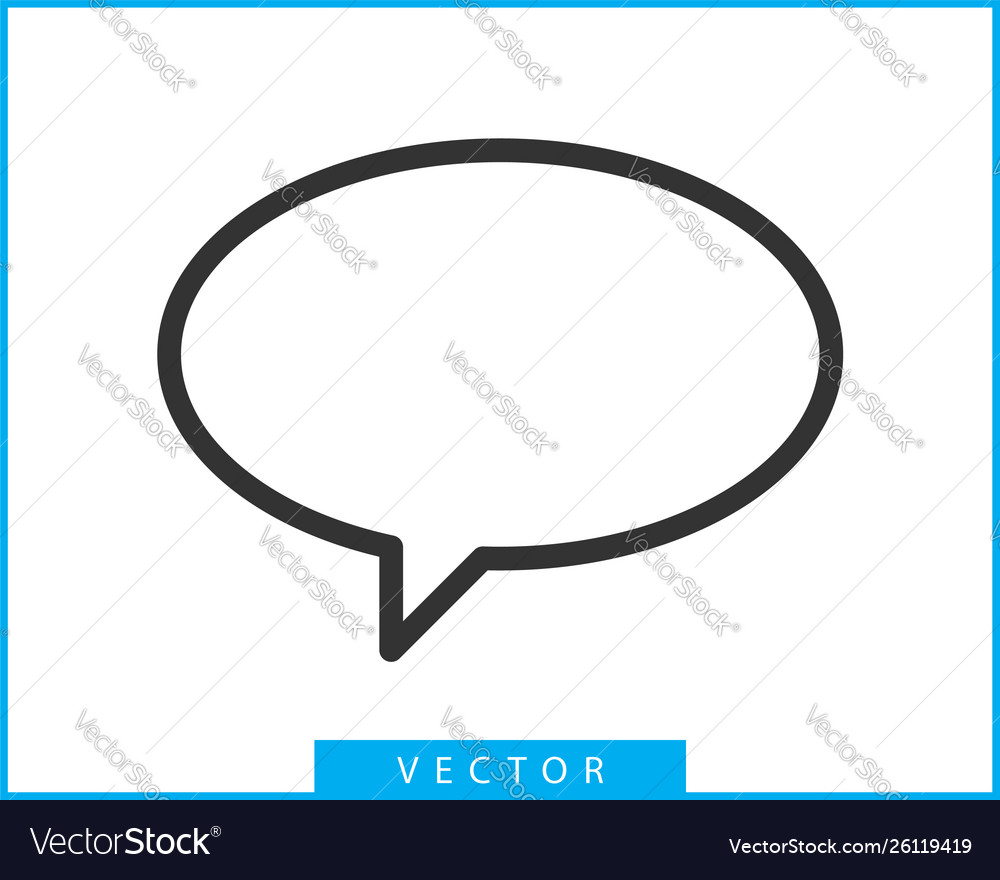 Blank Speech Bubbles Icon