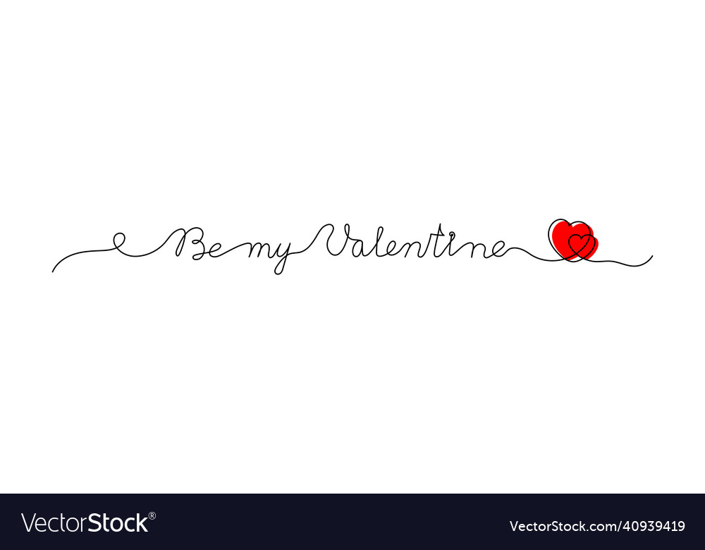 Kontinuierliche ein Zeile Skript Cursive Text sein mein vector image Kontinuierliche ein Zeile Skript Cursive Text sein mein