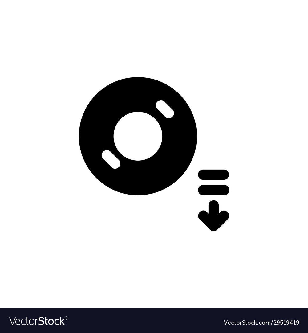 Eject disc icon perfect for application web logo Vector Image