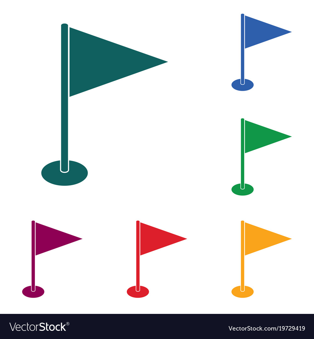 Flag marker icon