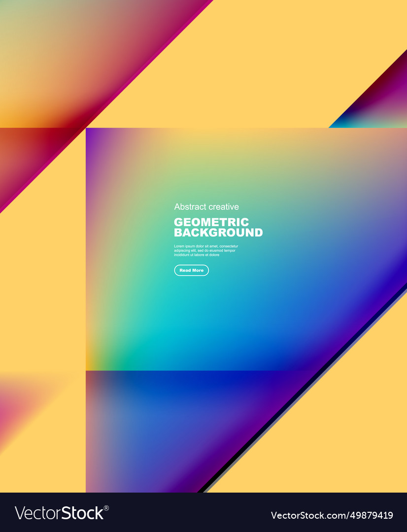 Gradient triangles abstract background vector image Gradient triangles abstract background