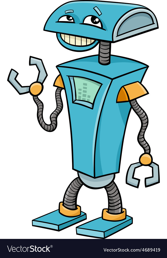 Robot cartoon character