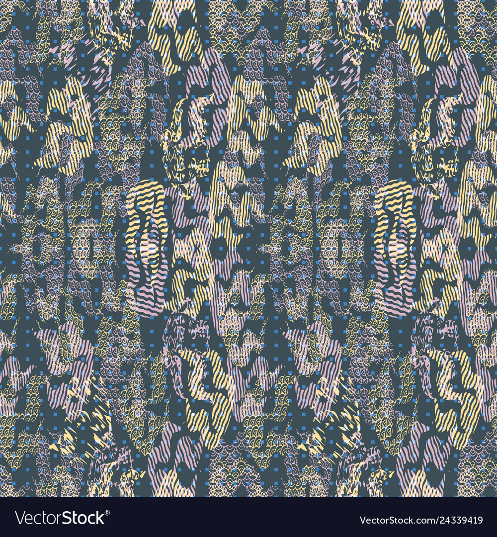 Seamless pattern of abstract flames vector image Seamless pattern of abstract flames