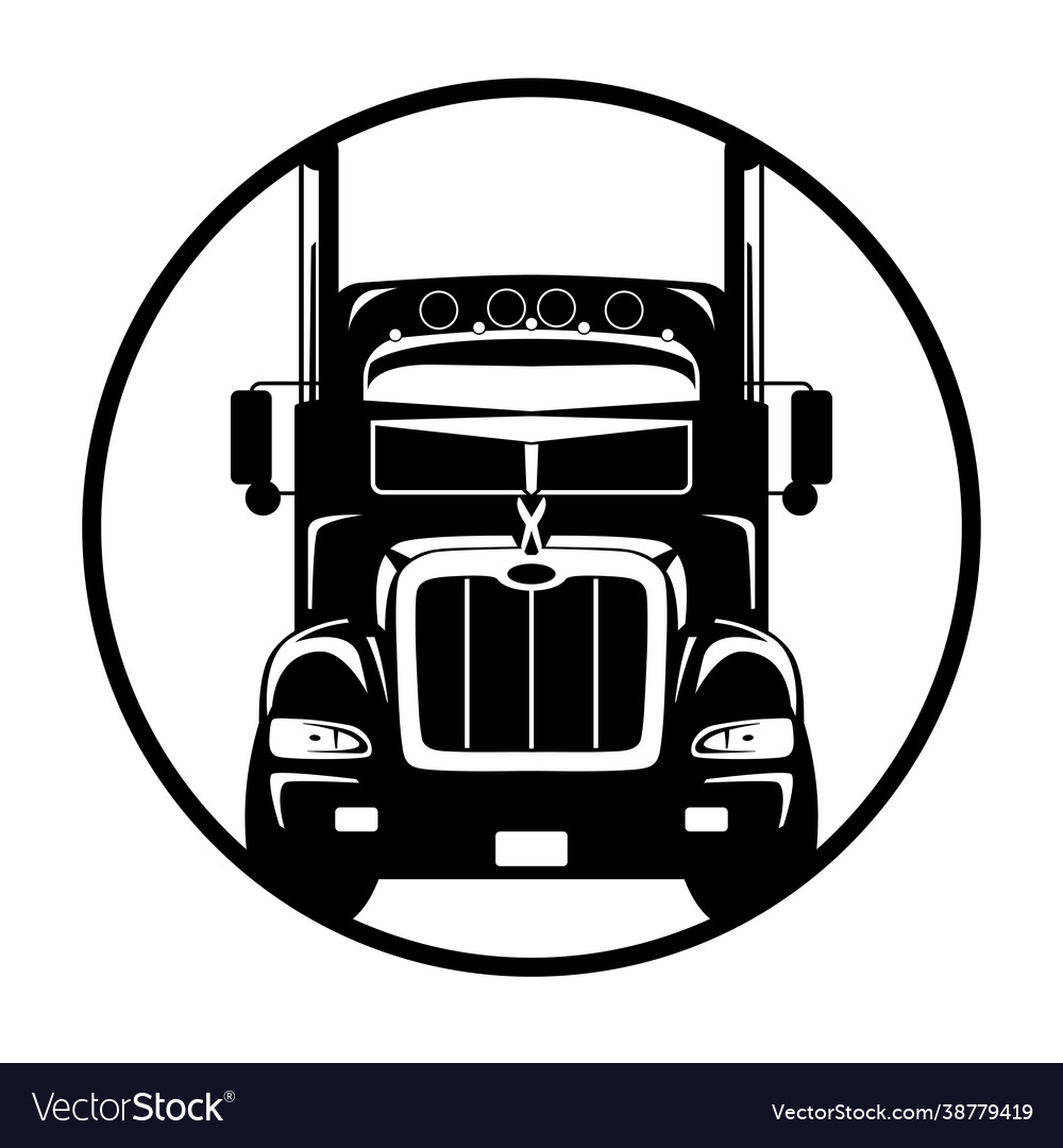 Semi truck Royalty Free Vector Image - VectorStock