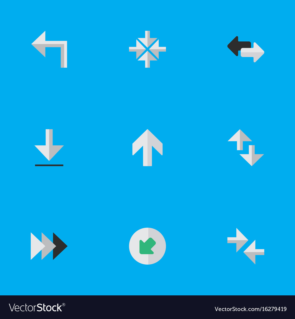 Set of simple cursor icons