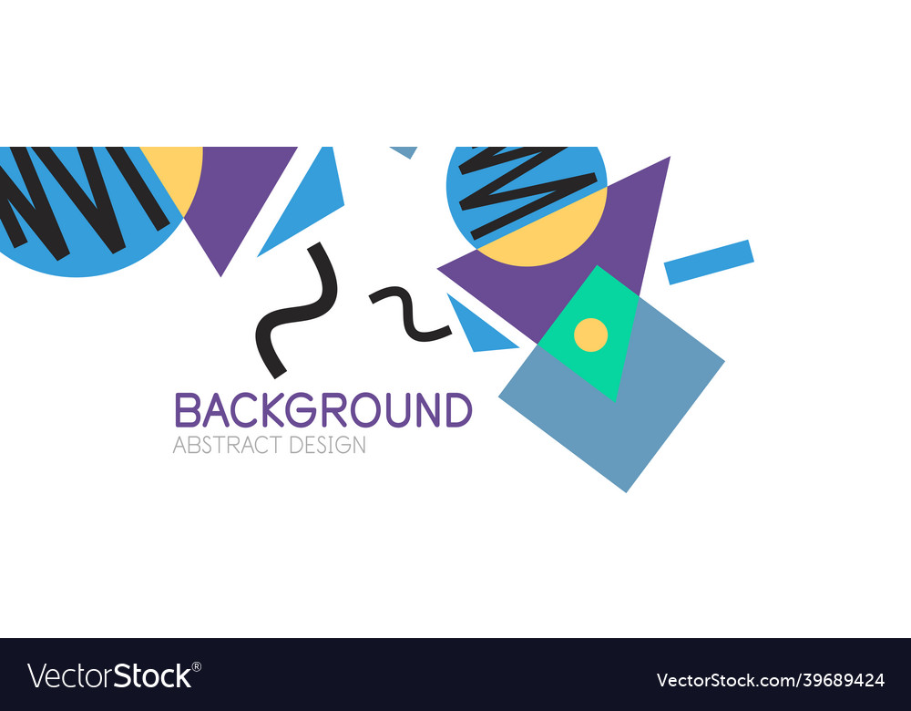 Abstract background blocks lines triangles vector image Abstract background blocks lines triangles