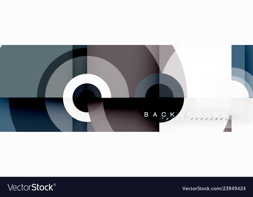 Abstract Circle & Triangle Background