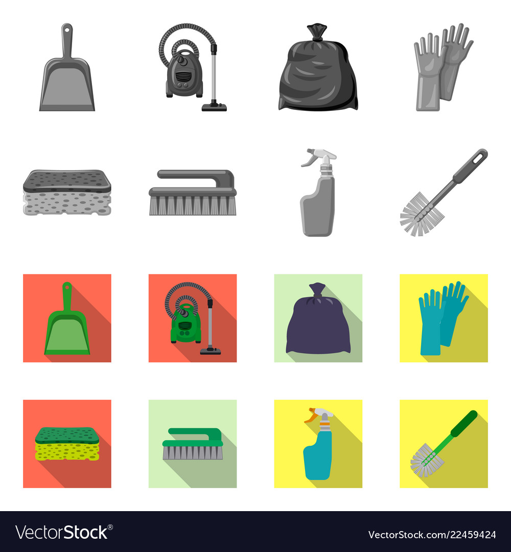Isolated object of cleaning and service sign